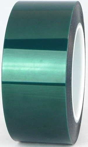 Caplugs 1 Wide x 72 Yd Long x 3.5 mil Green Polyester Film High  Temperature Masking Tape Silicone Adhesive, Series PC21-1000 SH-47531 -  33552886