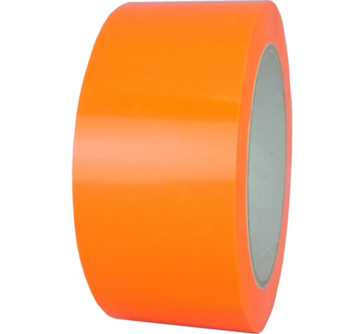 UPVC-25F - 2.5 Mil UPVC Fluorescent Orange Carton Sealing Tape